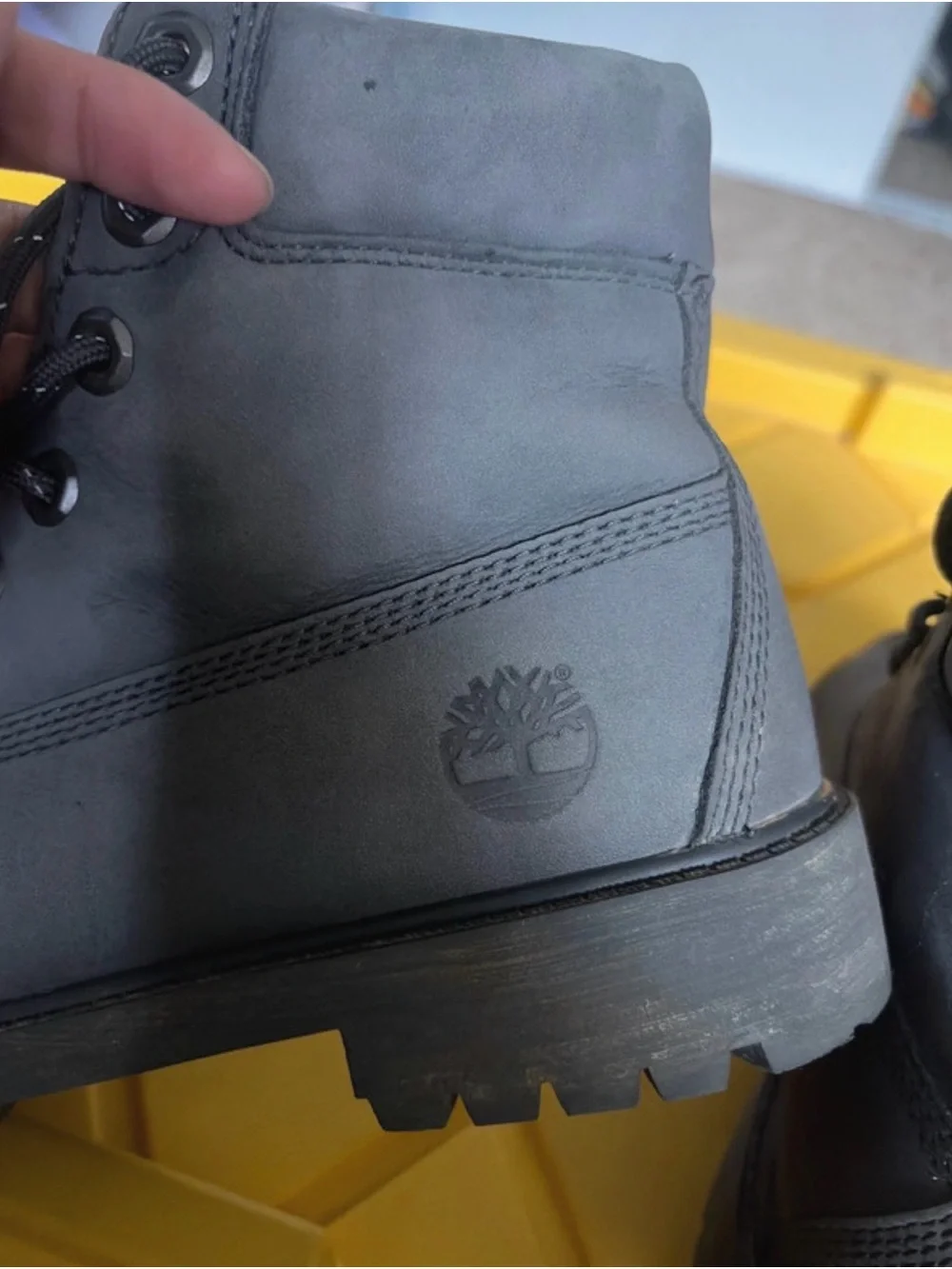 Waterproof Lace-Up Outdoor Boots in Gray